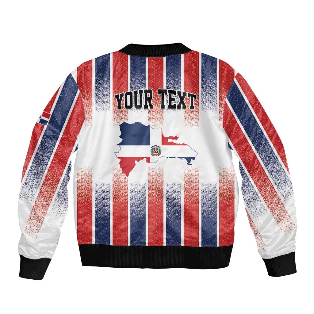 Personalized Dominican Republic Bomber Jacket Stripe Stylized