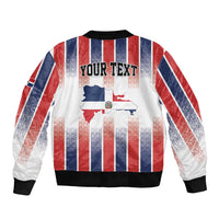 Personalized Dominican Republic Bomber Jacket Stripe Stylized