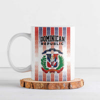 Personalized Dominican Republic Ceramic Mug Stripe Stylized