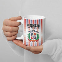 Personalized Dominican Republic Ceramic Mug Stripe Stylized