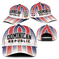 Dominican Republic Classic Cap Stripe Stylized