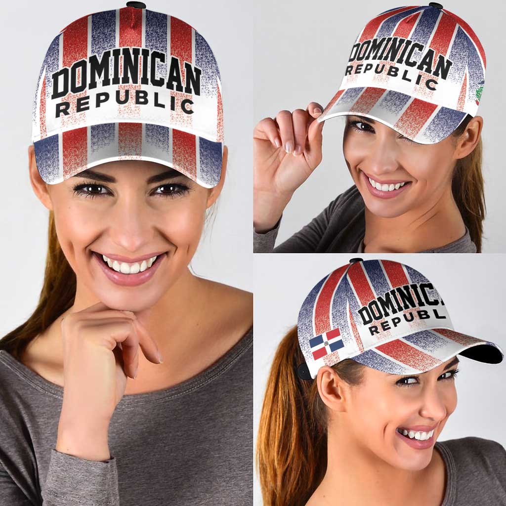 Dominican Republic Classic Cap Stripe Stylized