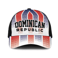 Dominican Republic Mesh Trucker Cap Stripe Stylized