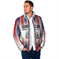 Personalized Dominican Republic Padded Jacket Stripe Stylized