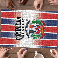 Dominican Republic Puzzle Stripe Stylized