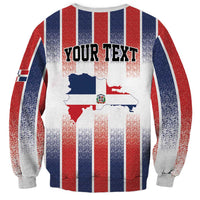 Personalized Dominican Republic Sweatshirt Stripe Stylized