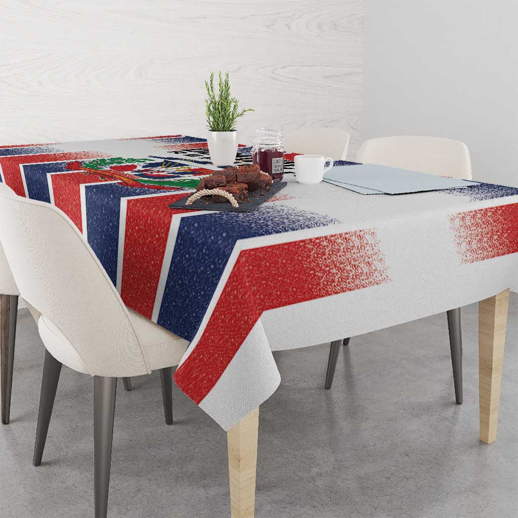 Dominican Republic Tablecloth Stripe Stylized