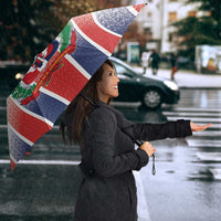 Dominican Republic Umbrella Stripe Stylized