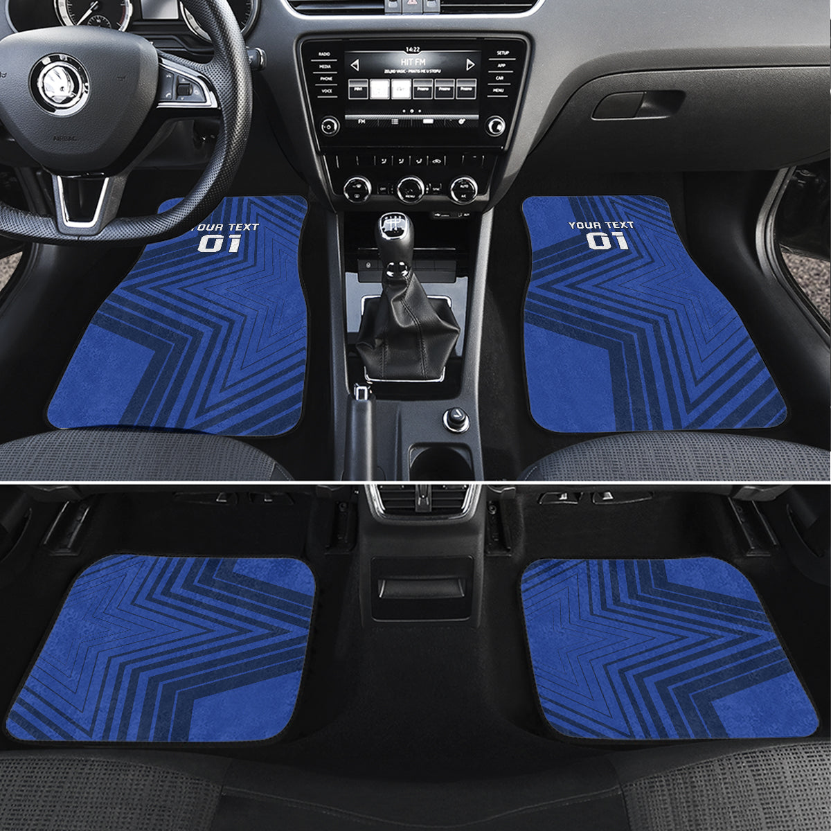 France 2024 Football Car Mats Allez Les Bleus - Wonder Print Shop