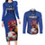 Custom France 2024 Football Couples Matching Long Sleeve Bodycon Dress and Long Sleeve Button Shirt Allez Les Bleus - Wonder Print Shop