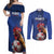 Custom France 2024 Football Couples Matching Off Shoulder Maxi Dress and Long Sleeve Button Shirt Allez Les Bleus - Wonder Print Shop