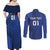 Custom France 2024 Football Couples Matching Off Shoulder Maxi Dress and Long Sleeve Button Shirt Allez Les Bleus - Wonder Print Shop