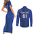 Custom France 2024 Football Couples Matching Short Sleeve Bodycon Dress and Long Sleeve Button Shirt Allez Les Bleus - Wonder Print Shop