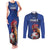 Custom France 2024 Football Couples Matching Tank Maxi Dress and Long Sleeve Button Shirt Allez Les Bleus - Wonder Print Shop