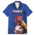 Custom France 2024 Football Family Matching Mermaid Dress and Hawaiian Shirt Allez Les Bleus - Wonder Print Shop