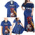 Custom France 2024 Football Family Matching Off Shoulder Maxi Dress and Hawaiian Shirt Allez Les Bleus - Wonder Print Shop