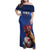 Custom France 2024 Football Family Matching Off Shoulder Maxi Dress and Hawaiian Shirt Allez Les Bleus - Wonder Print Shop