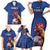 Custom France 2024 Football Family Matching Short Sleeve Bodycon Dress and Hawaiian Shirt Allez Les Bleus - Wonder Print Shop