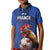 Custom France 2024 Football Kid Polo Shirt Allez Les Bleus - Wonder Print Shop