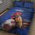 France 2024 Football Quilt Bed Set Allez Les Bleus - Wonder Print Shop