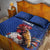 France 2024 Football Quilt Bed Set Allez Les Bleus - Wonder Print Shop