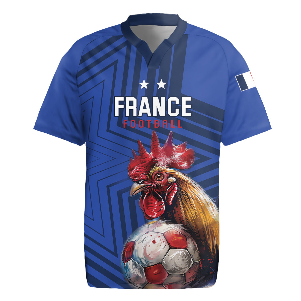 Custom France 2024 Football Rugby Jersey Allez Les Bleus