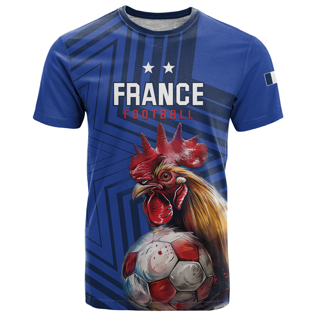 Custom France 2024 Football T Shirt Allez Les Bleus