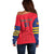 Custom Spain 2024 Football Off Shoulder Sweater La Roja Go Champions - Wonder Print Shop