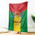 Sao Tome and Principe Independence Day Blanket Coat Of Arms Mix African Pattern