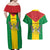 Sao Tome and Principe Independence Day Couples Matching Off Shoulder Maxi Dress and Hawaiian Shirt Coat Of Arms Mix African Pattern - Wonder Print Shop