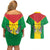 Sao Tome and Principe Independence Day Couples Matching Off Shoulder Short Dress and Hawaiian Shirt Coat Of Arms Mix African Pattern - Wonder Print Shop