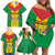 Sao Tome and Principe Independence Day Family Matching Off Shoulder Short Dress and Hawaiian Shirt Coat Of Arms Mix African Pattern - Wonder Print Shop