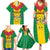 Sao Tome and Principe Independence Day Family Matching Summer Maxi Dress and Hawaiian Shirt Coat Of Arms Mix African Pattern - Wonder Print Shop