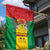 Sao Tome and Principe Independence Day Garden Flag Coat Of Arms Mix African Pattern - Wonder Print Shop