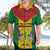 Sao Tome and Principe Independence Day Hawaiian Shirt Coat Of Arms Mix African Pattern - Wonder Print Shop