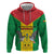 Sao Tome and Principe Independence Day Hoodie Coat Of Arms Mix African Pattern - Wonder Print Shop