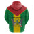 Sao Tome and Principe Independence Day Hoodie Coat Of Arms Mix African Pattern - Wonder Print Shop