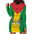 Sao Tome and Principe Independence Day Hoodie Dress Coat Of Arms Mix African Pattern - Wonder Print Shop