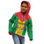 Sao Tome and Principe Independence Day Kid Hoodie Coat Of Arms Mix African Pattern - Wonder Print Shop