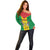 Sao Tome and Principe Independence Day Off Shoulder Sweater Coat Of Arms Mix African Pattern - Wonder Print Shop