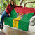 Sao Tome and Principe Independence Day Quilt Coat Of Arms Mix African Pattern