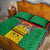 Sao Tome and Principe Independence Day Quilt Bed Set Coat Of Arms Mix African Pattern - Wonder Print Shop