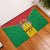 Sao Tome and Principe Independence Day Rubber Doormat Coat Of Arms Mix African Pattern - Wonder Print Shop