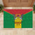 Sao Tome and Principe Independence Day Rubber Doormat Coat Of Arms Mix African Pattern - Wonder Print Shop