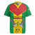 Sao Tome and Principe Independence Day Rugby Jersey Coat Of Arms Mix African Pattern - Wonder Print Shop