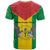 Sao Tome and Principe Independence Day T Shirt Coat Of Arms Mix African Pattern