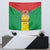 Sao Tome and Principe Independence Day Tapestry Coat Of Arms Mix African Pattern