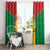 Sao Tome and Principe Independence Day Window Curtain Coat Of Arms Mix African Pattern