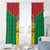 Sao Tome and Principe Independence Day Window Curtain Coat Of Arms Mix African Pattern