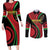 Malawi Independence Day Couples Matching Long Sleeve Bodycon Dress and Long Sleeve Button Shirt Unity and Freedom - Wonder Print Shop